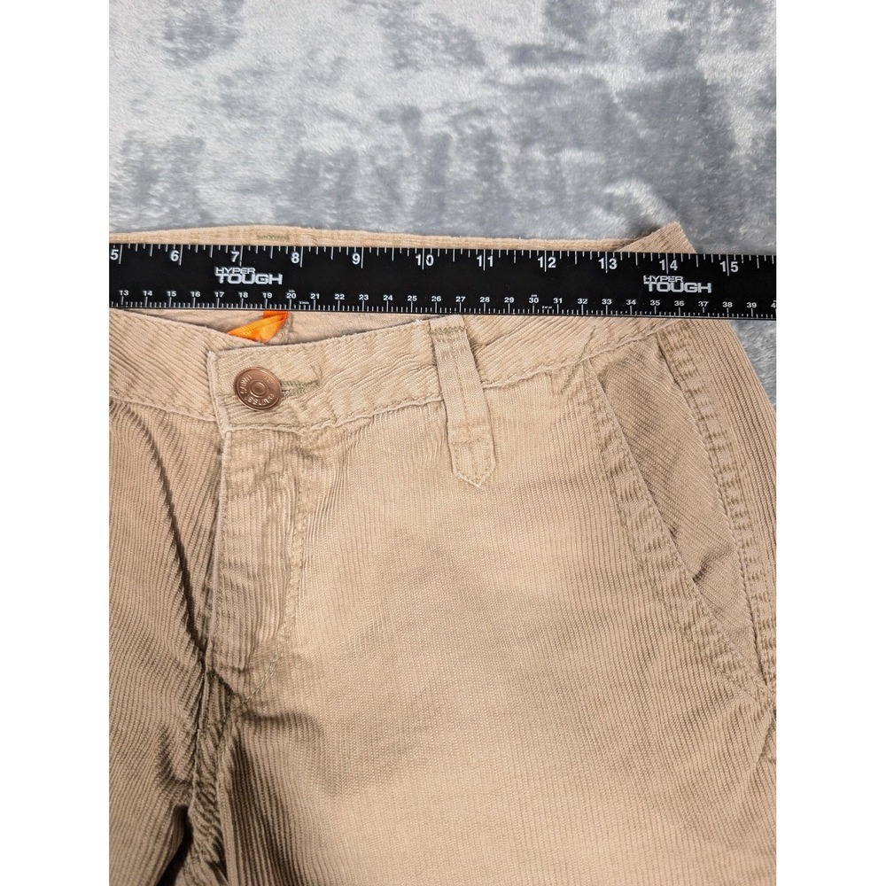 Earnest Sewn Pants Womens 29 Tan Corduroy Flare Bootcut Low Rise Zip Fly Casual - Picture 2 of 8